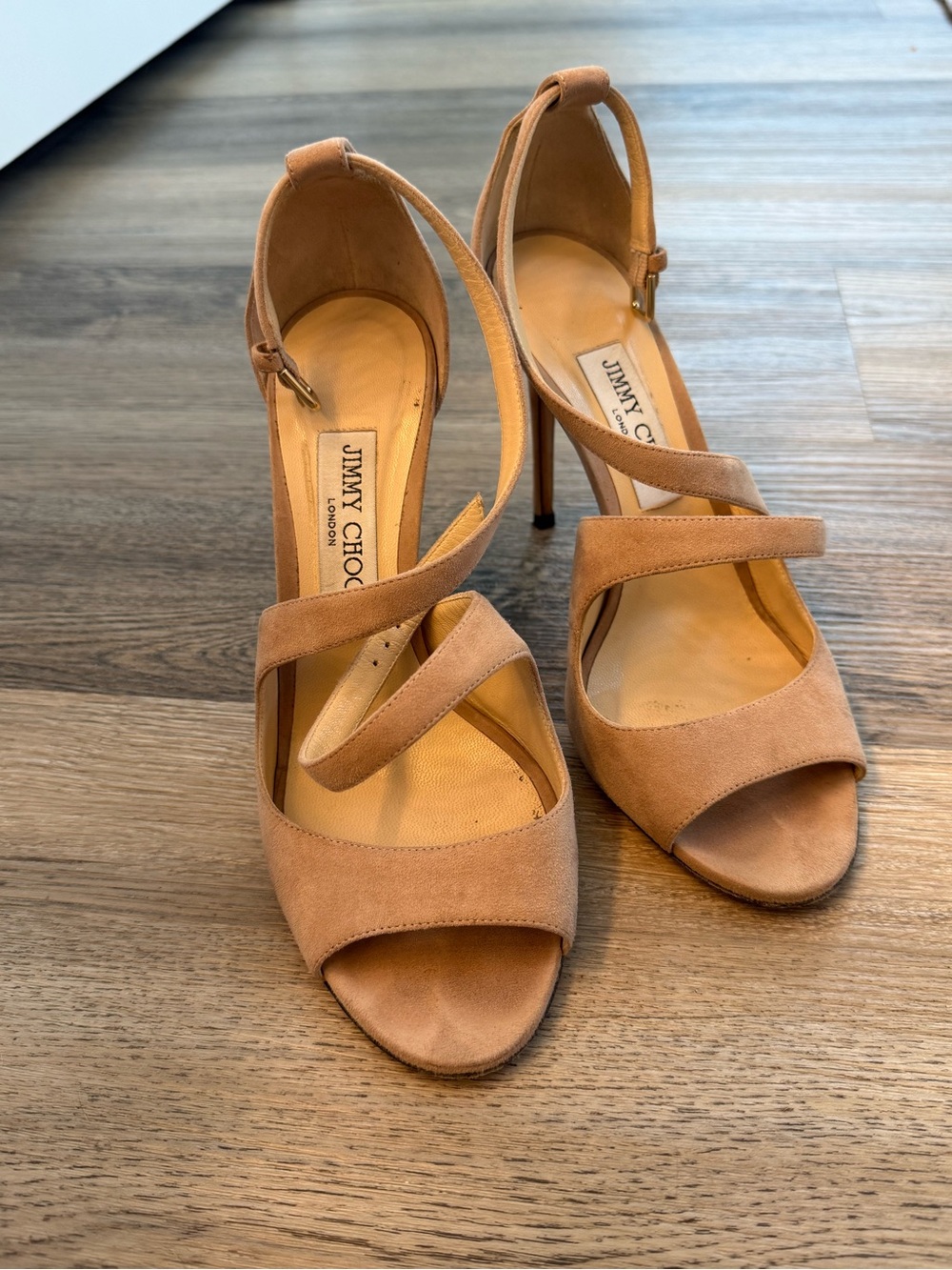 Suede Strappy Stiletto Sandals - Picture 7 of 7